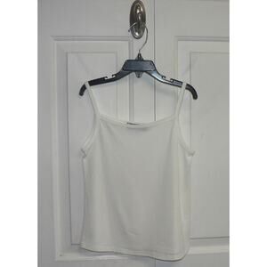 Truly Me Girls Square Neck Sleeveless Camisole Top in White Size 10 $15‎